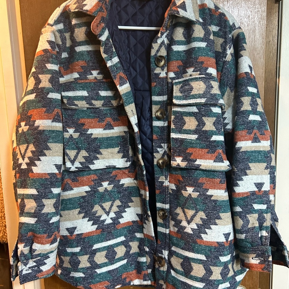 Woman’s Multicolor Patterned Jacket - image 1